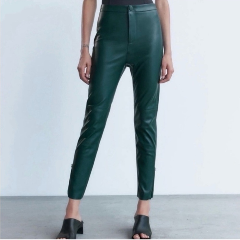 NWT Zara Green faux leather high rise legging
Blogger's favorite - Picture 4 of 8
